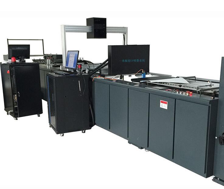 Machine à imprimer des codes de jet d'encre UV de données variable de format large